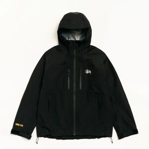 NEW Stussy Black Goretex Guide Shell Jacket Size XL
